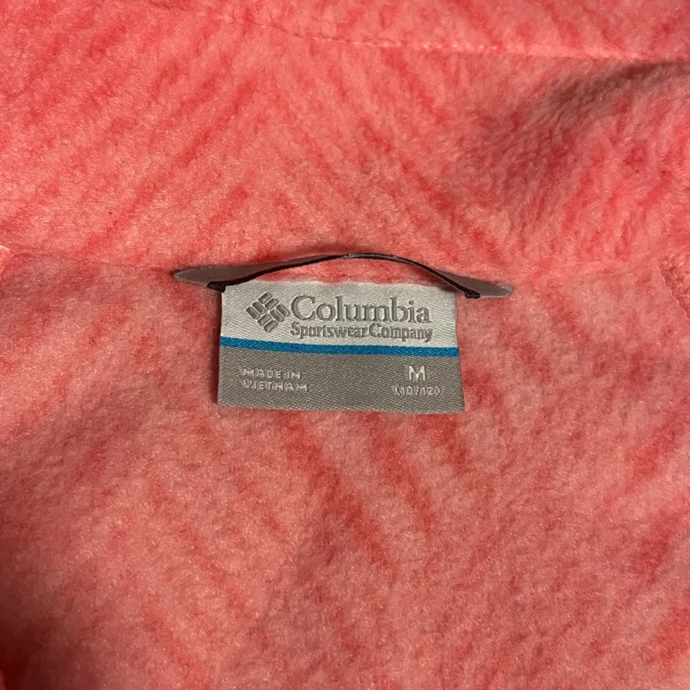 Columbia Coral Chevron Fleece Jacket Girls Medium - Picture 4 of 13